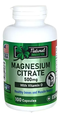 Citrato de Magnesio + Vitamina D Innovation Smart 100CAPS 500MG Citrato de Magnesio + Vitamina D Innovation Smart 100CAPS 500MG - Image 1